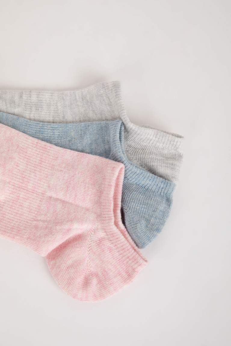 Lot de 3 paires de chaussettes en coton pour femme