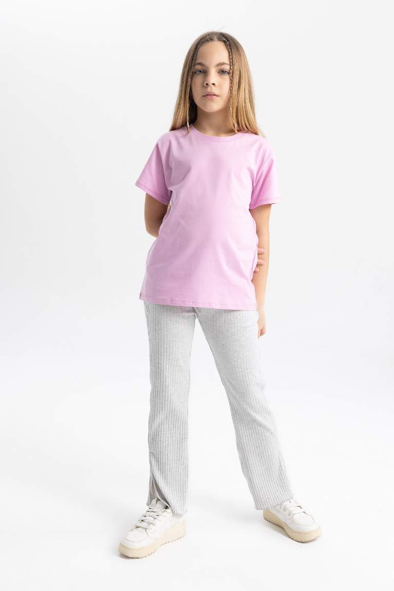 Girl Short Sleeve Basic T-Shirt