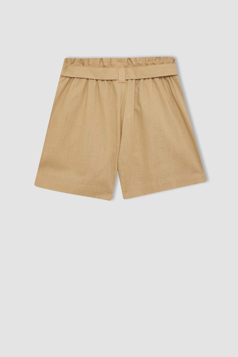 Short en lin pour fille