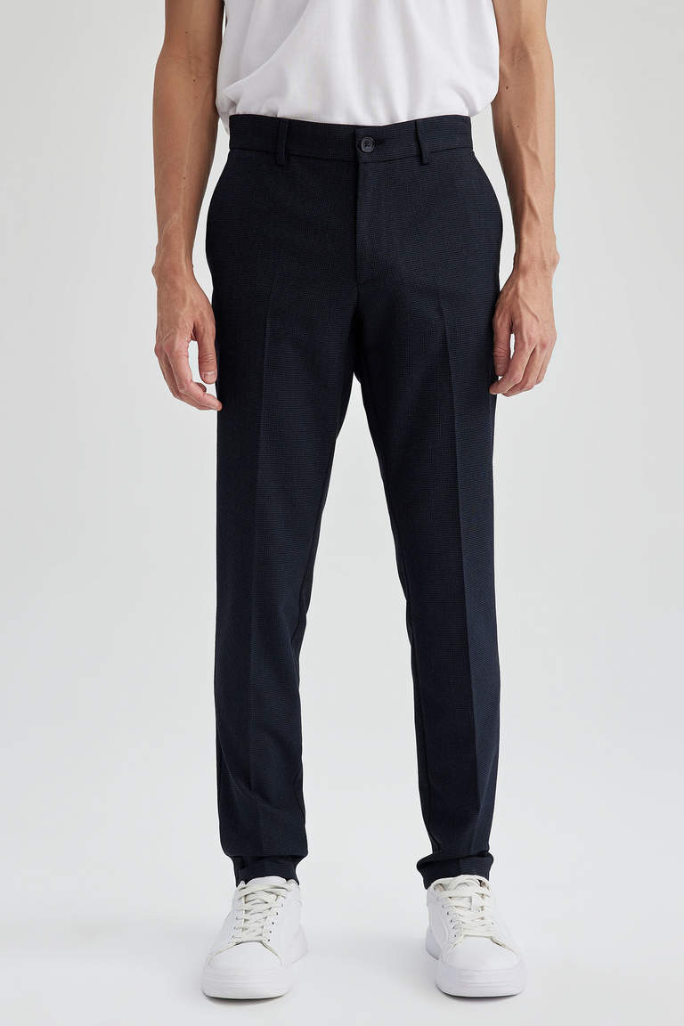 Navy MAN Tailored Fit Trousers 2754895 | DeFacto