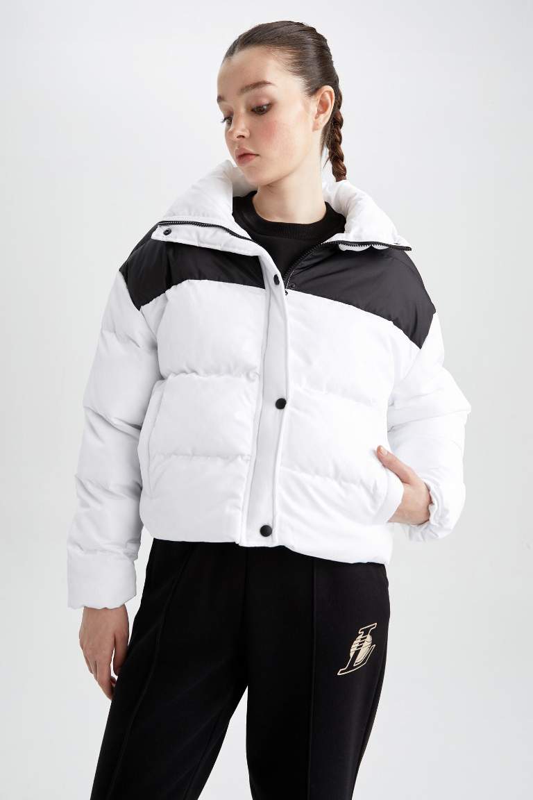 DeFactoFit Standart Fit Dik Yaka Mont