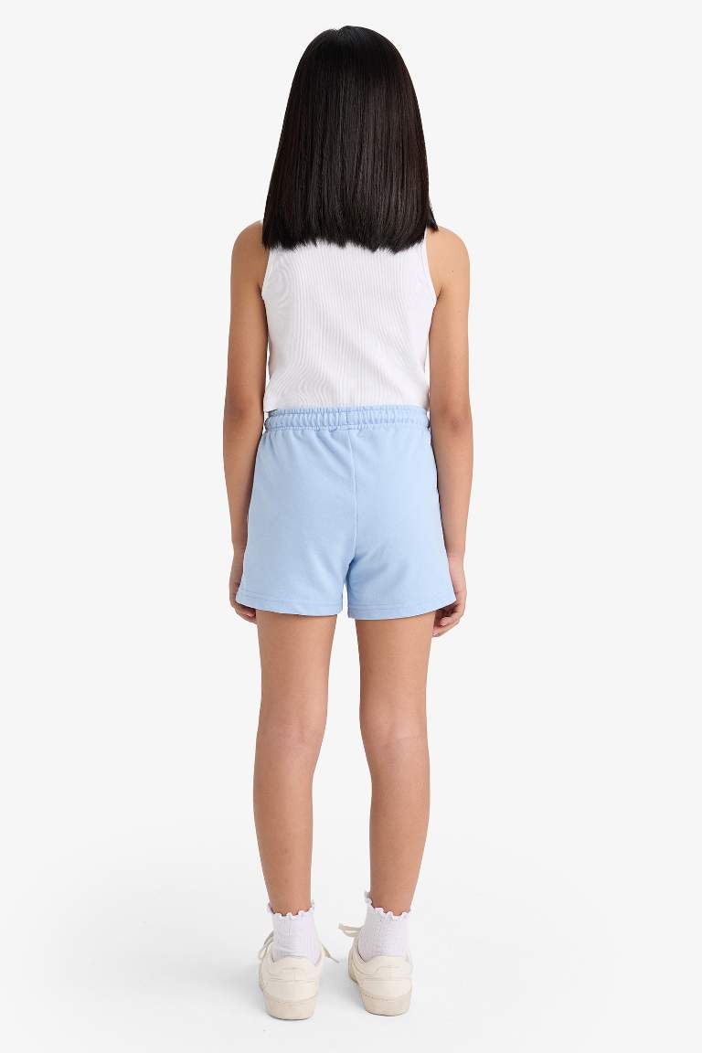 Girl Sweatshirt Fabric 2 Piece Shorts