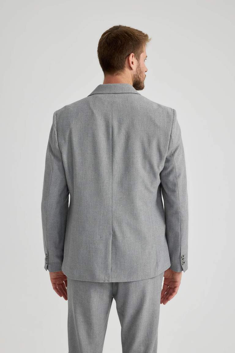 Slim Fit Lined Blazer