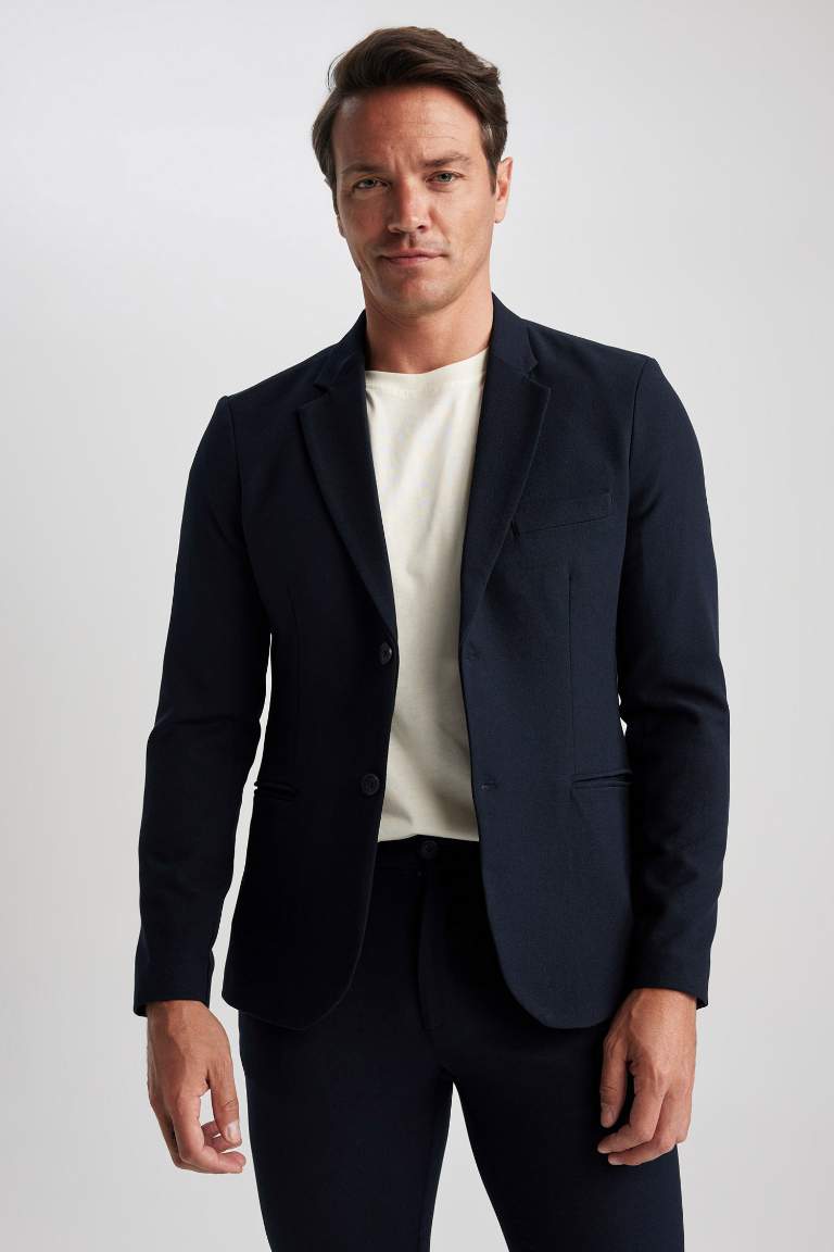 Slim Fit Lined Blazer