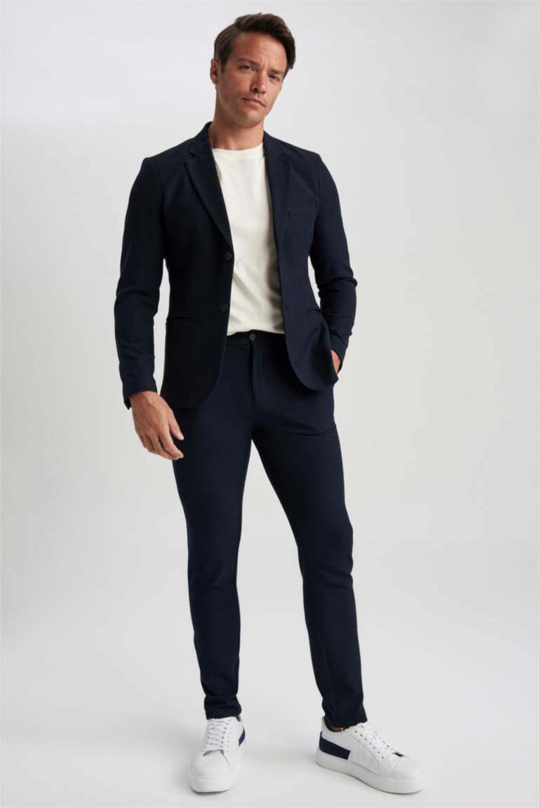 Slim Fit Lined Blazer