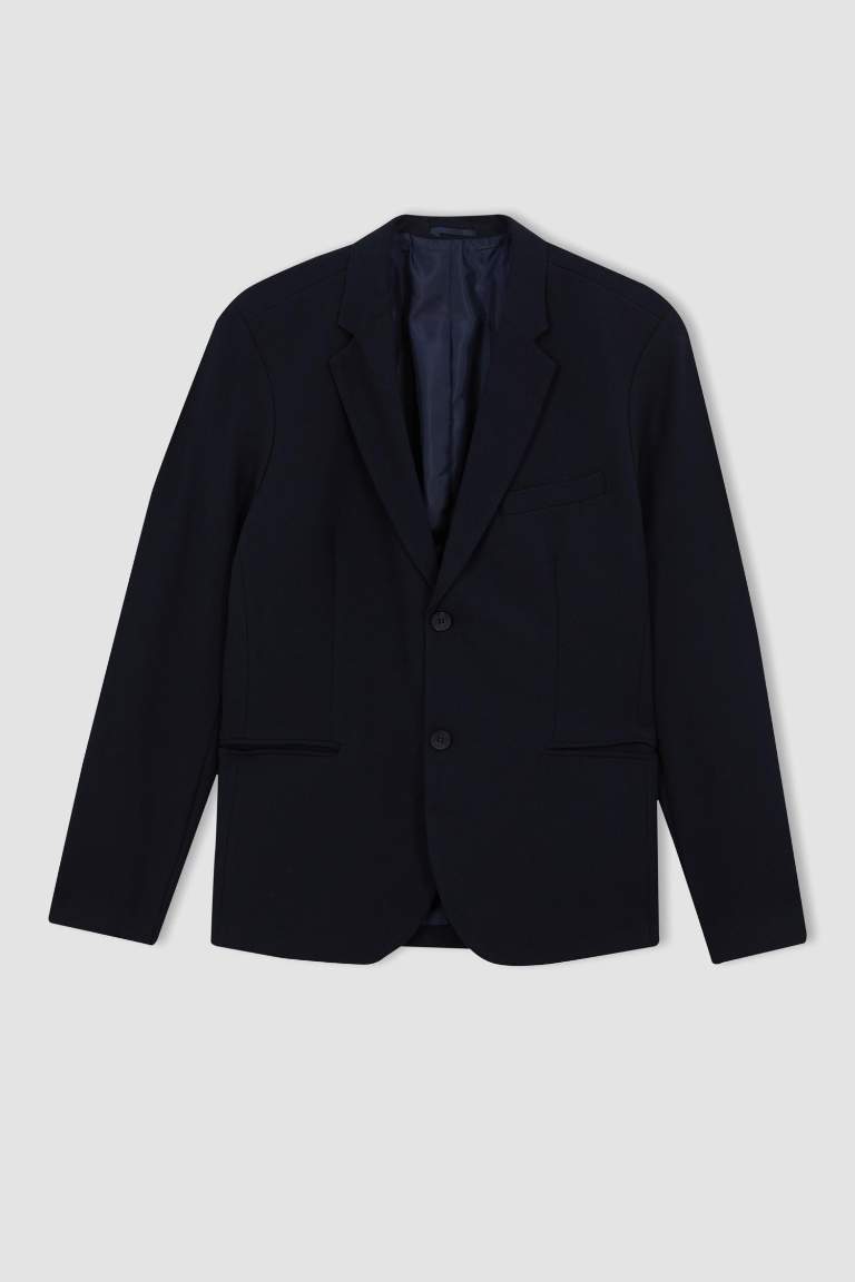 Slim Fit Lined Blazer