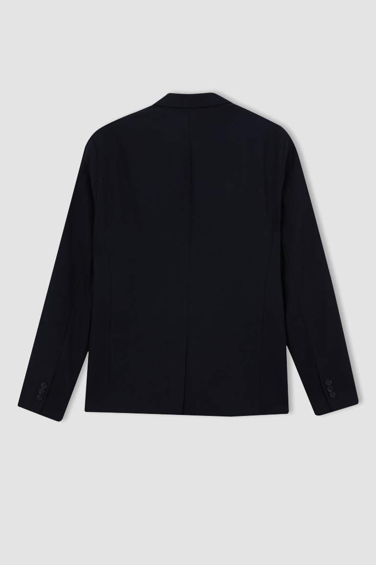 Slim Fit Lined Blazer