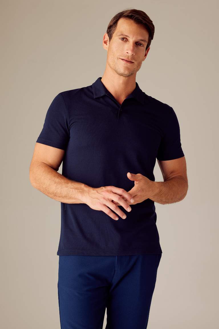 Modern Fit Pique Short Sleeve Polo Shirt