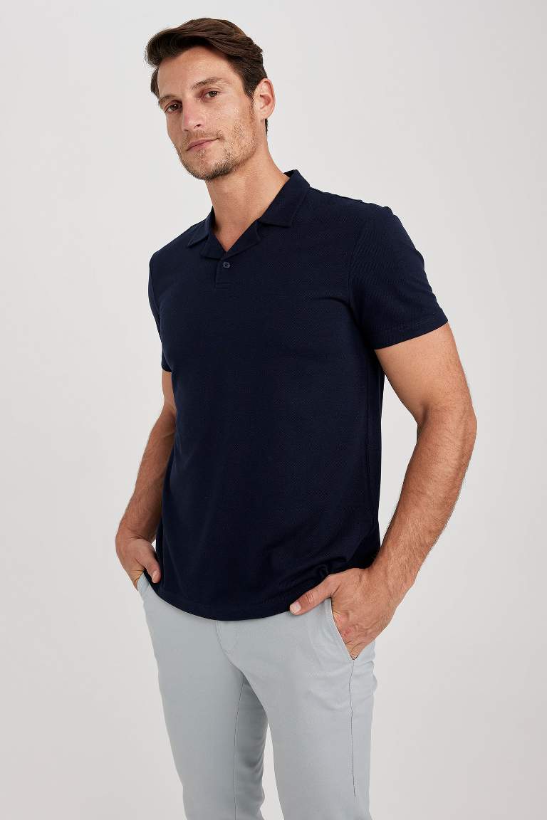 Modern Fit Pique Short Sleeve Polo Shirt