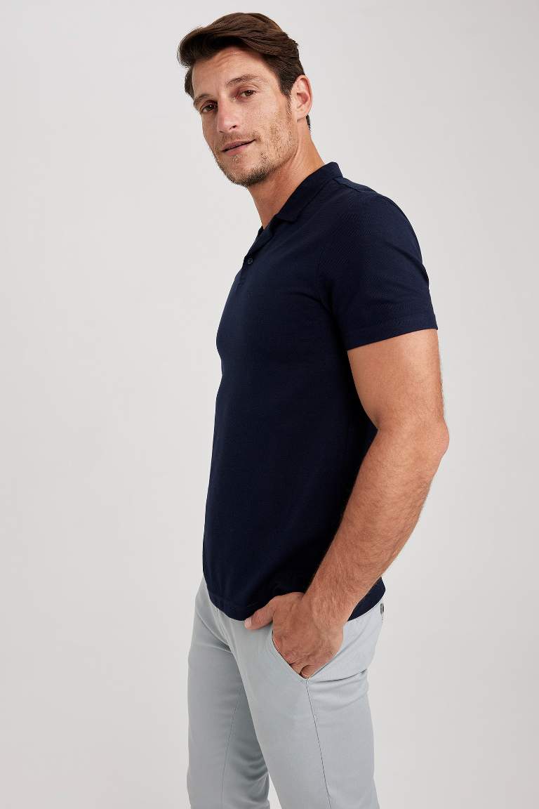 Modern Fit Pique Short Sleeve Polo Shirt