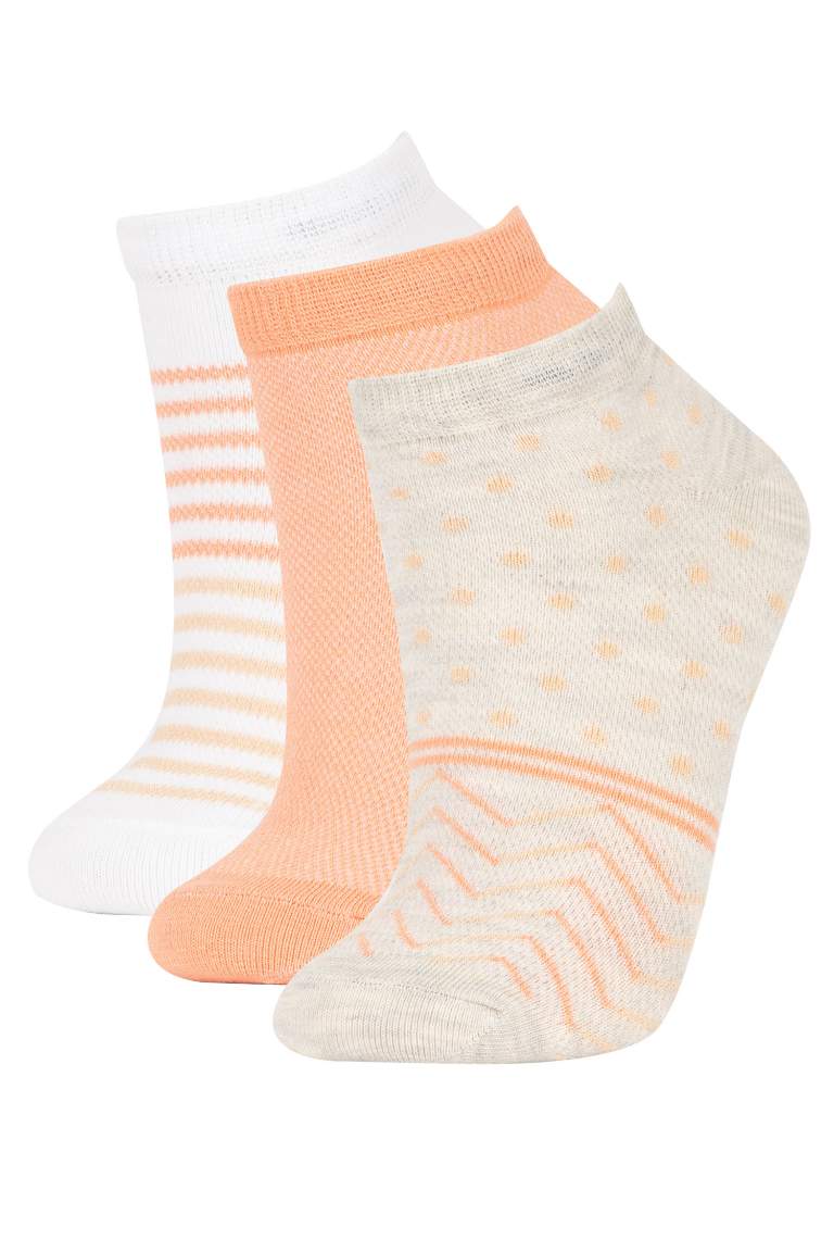 Women 3 Pack Cotton Booties Socks