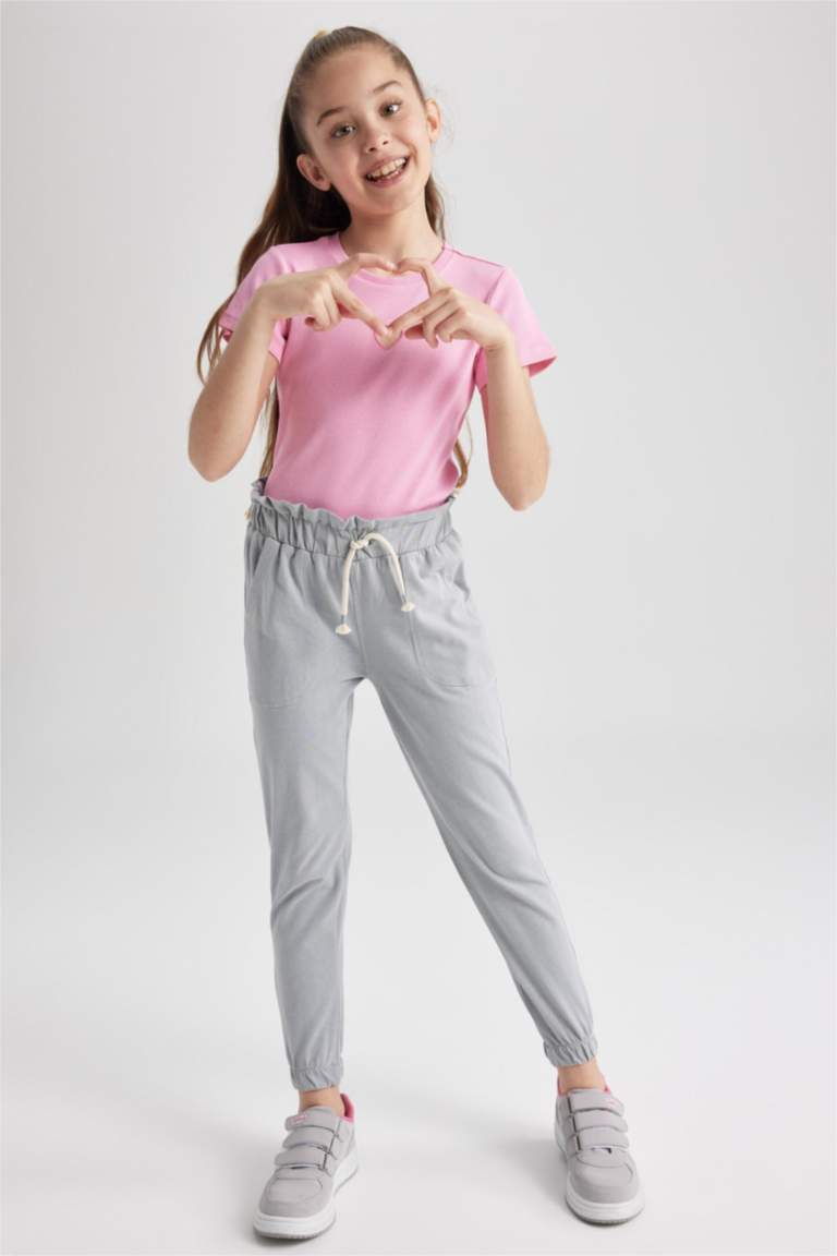 بنطلون بناتي جيرسي جوجر