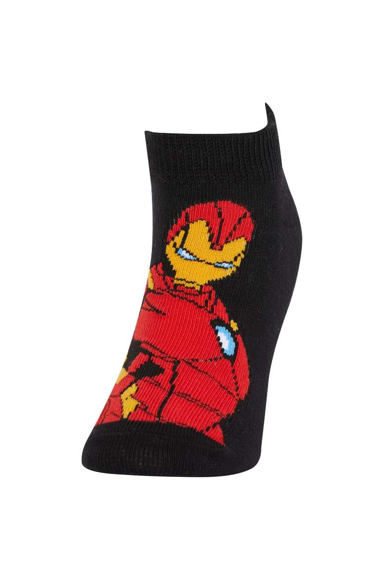 Boy Marvel Avengers Licensed 3-pack Cotton Booties Socks