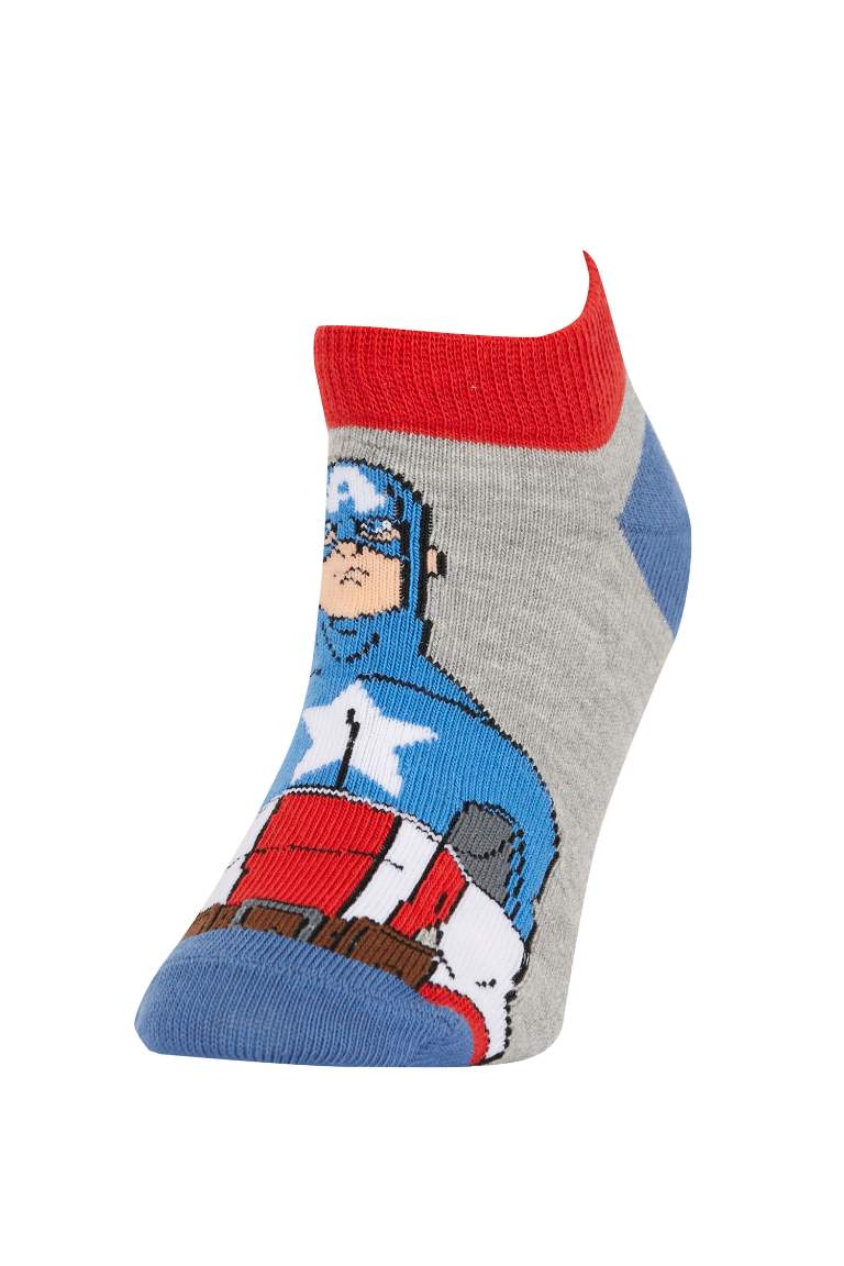 Boy Marvel Avengers Licensed 3-pack Cotton Booties Socks