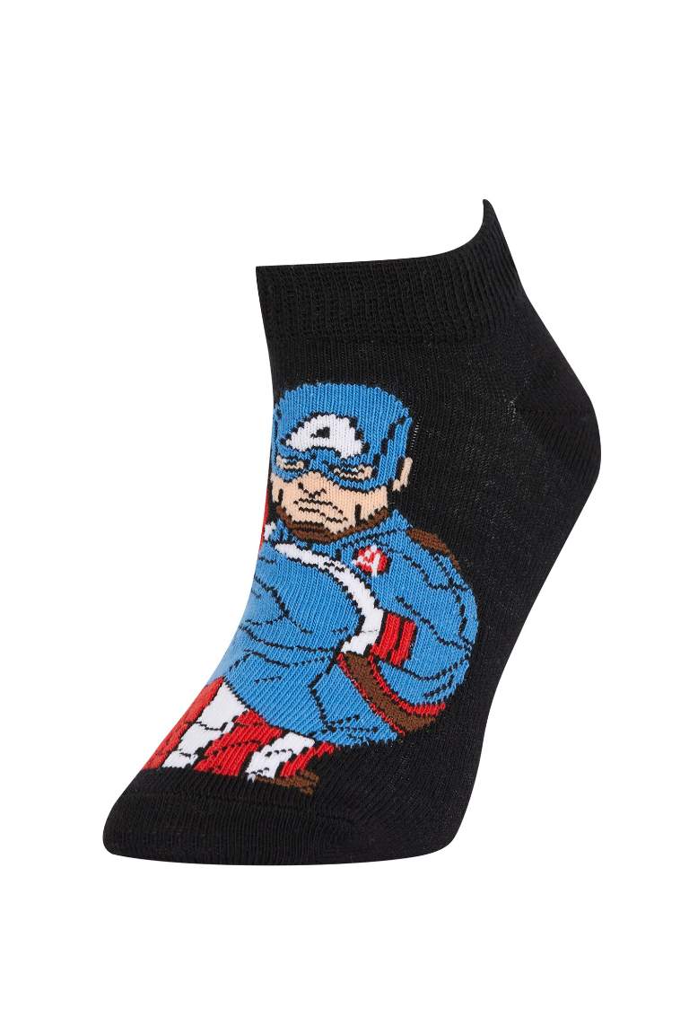 Boy Marvel Avengers Licensed 3-pack Cotton Booties Socks