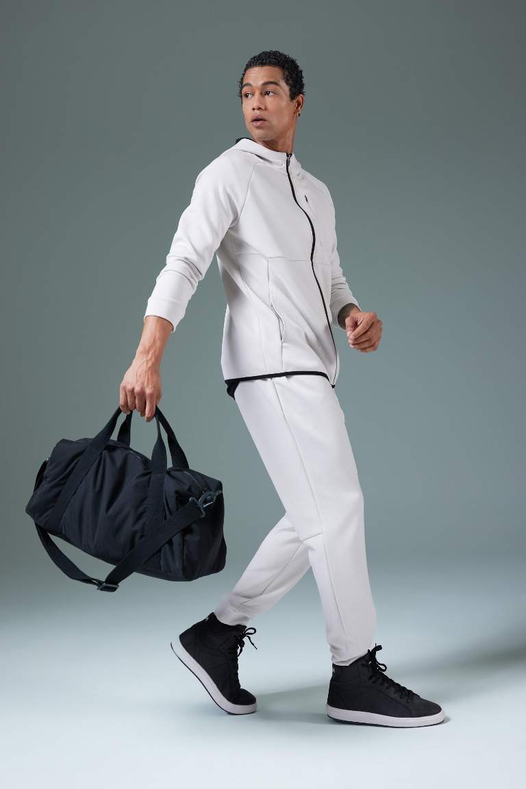 DeFactoFit Slim Fit Standard Leg Skuba Diving Fabric Jogger