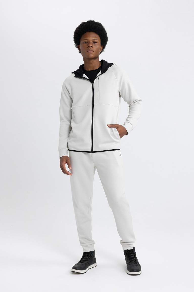DeFactoFit Slim Fit Standard Leg Skuba Diving Fabric Jogger
