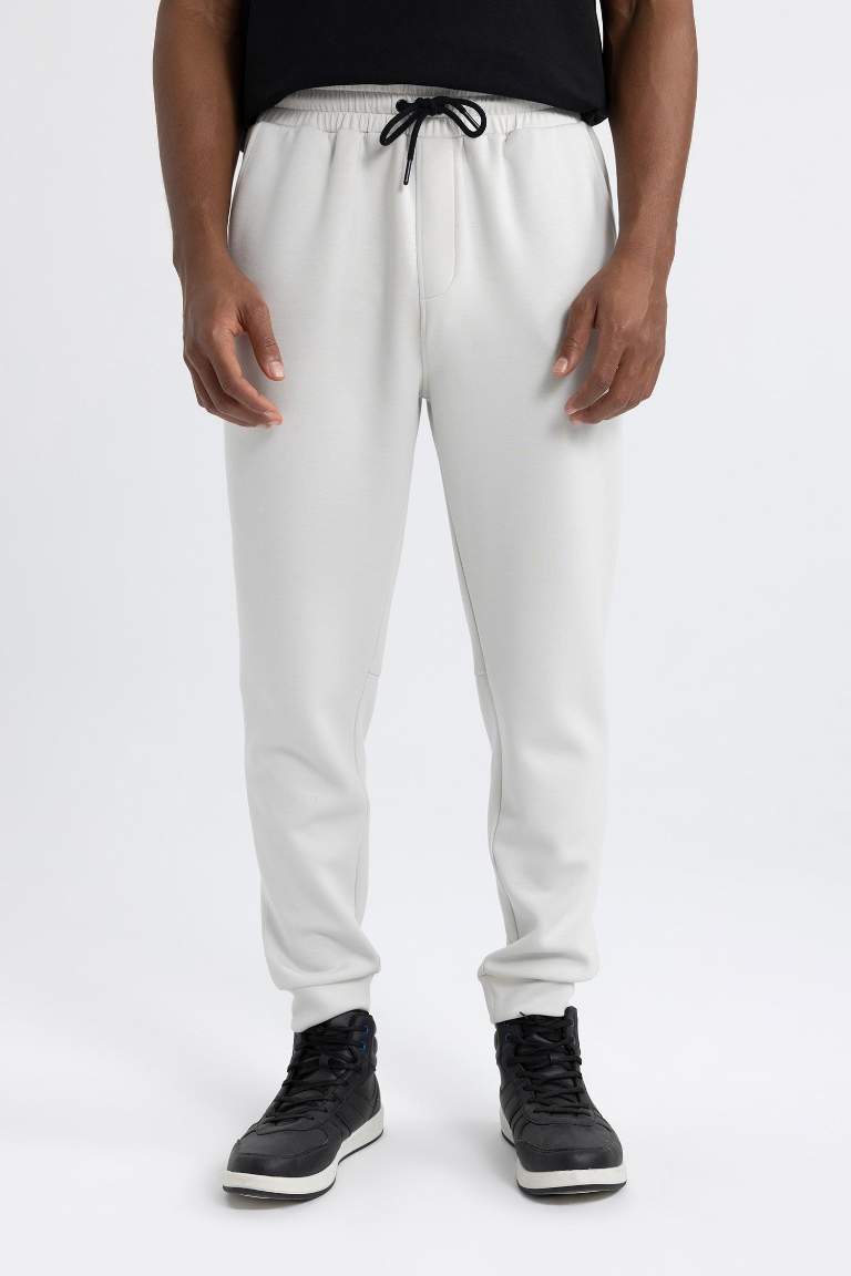 DeFactoFit Slim Fit Standard Leg Skuba Diving Fabric Jogger