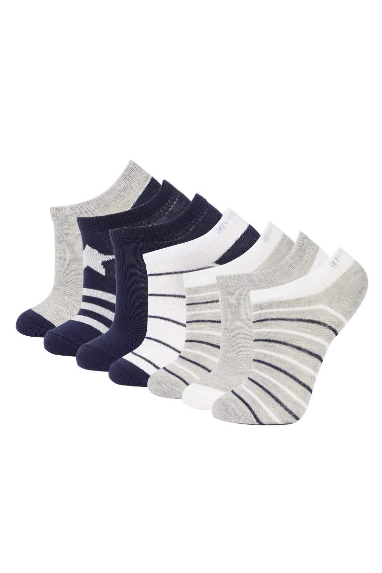 Boy 7 Pack Cotton Booties Socks