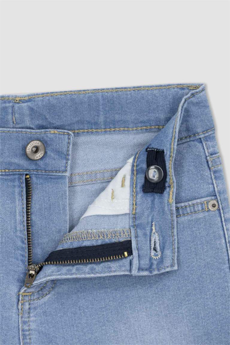 Boys Slim Fit Stretchable Denim Lycra Jeans – Pack of 2 (Blue & Black)