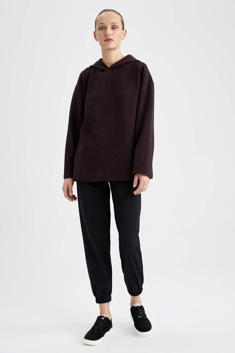 Kapüşonlu Basic Sweatshirt