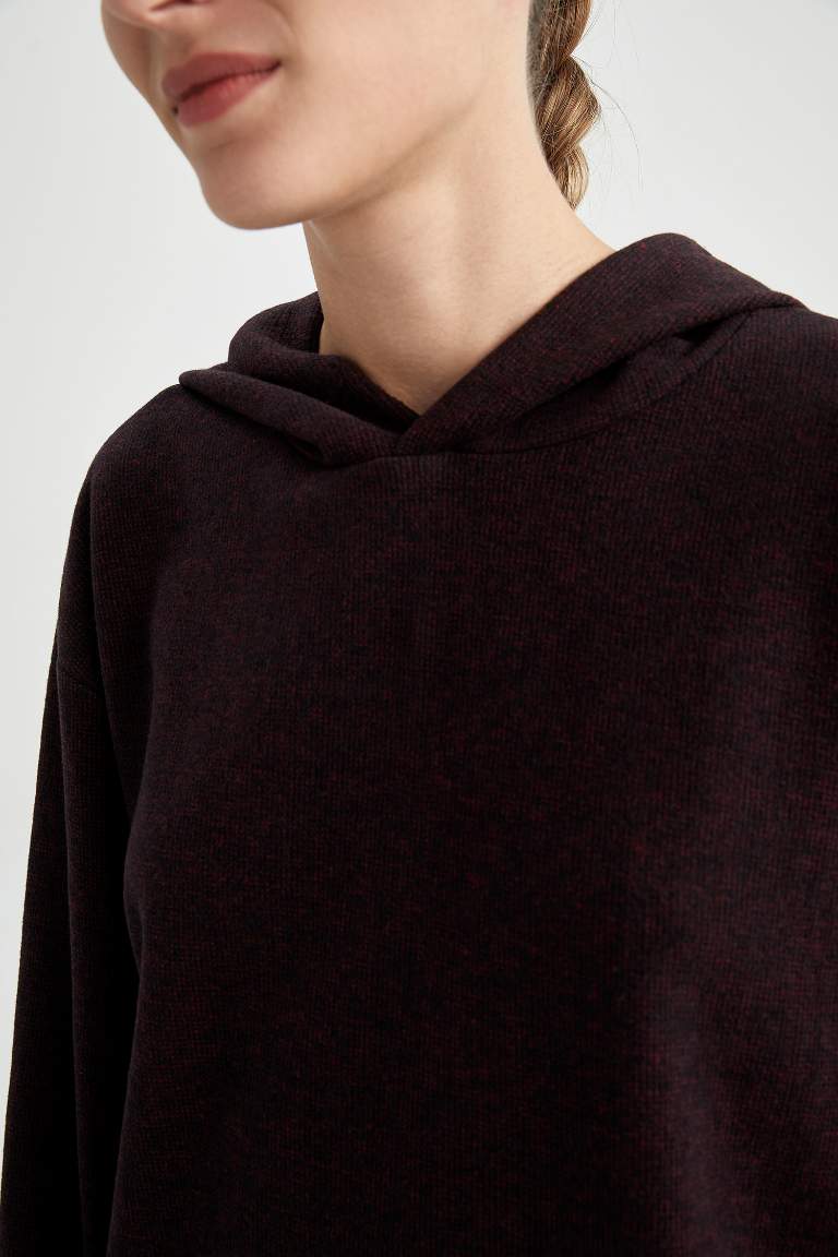 Kapüşonlu Basic Sweatshirt