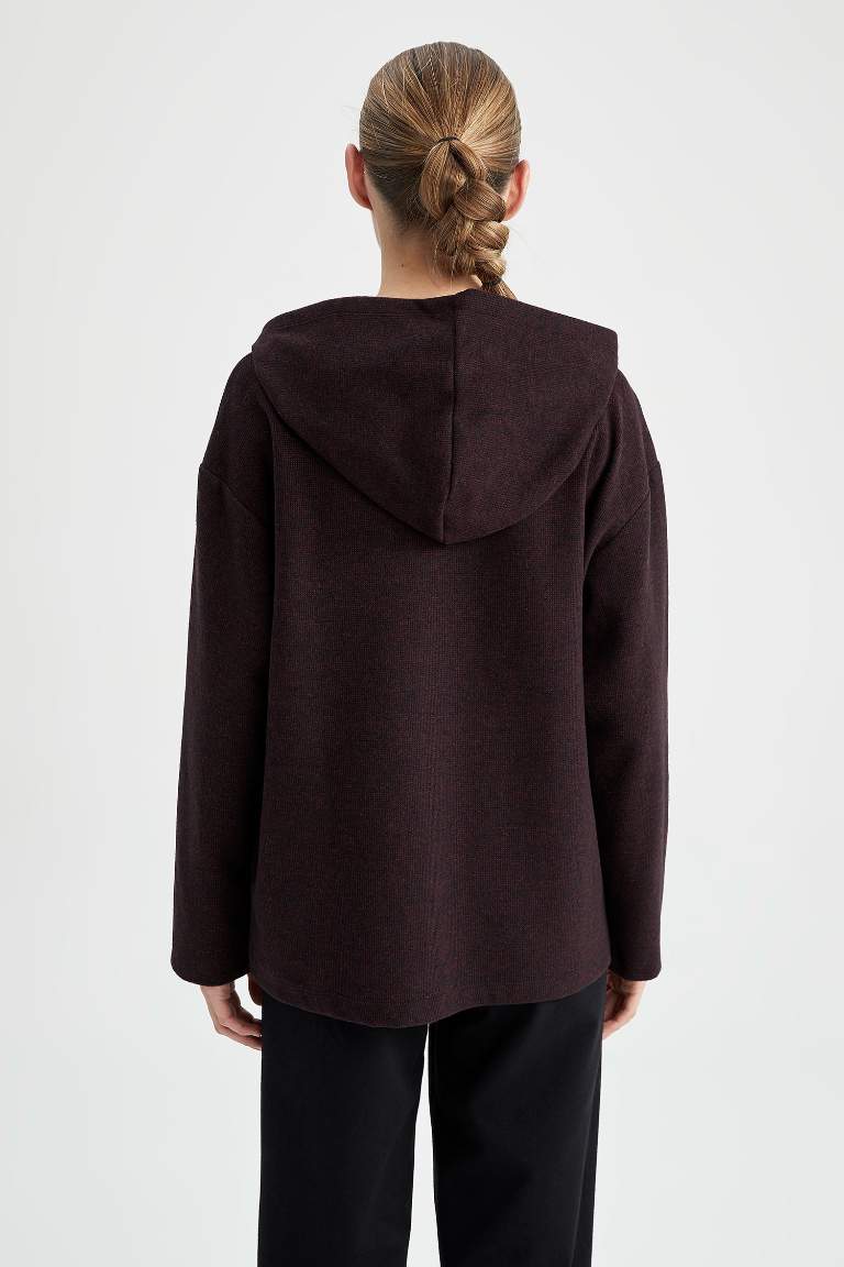 Kapüşonlu Basic Sweatshirt