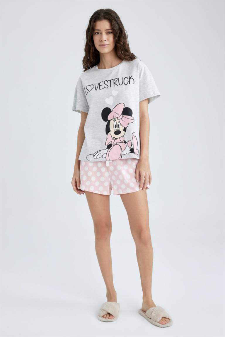 Fall In Love Valentine's Day Disney Mickey & Minnie Regular Fit Pajamas Set