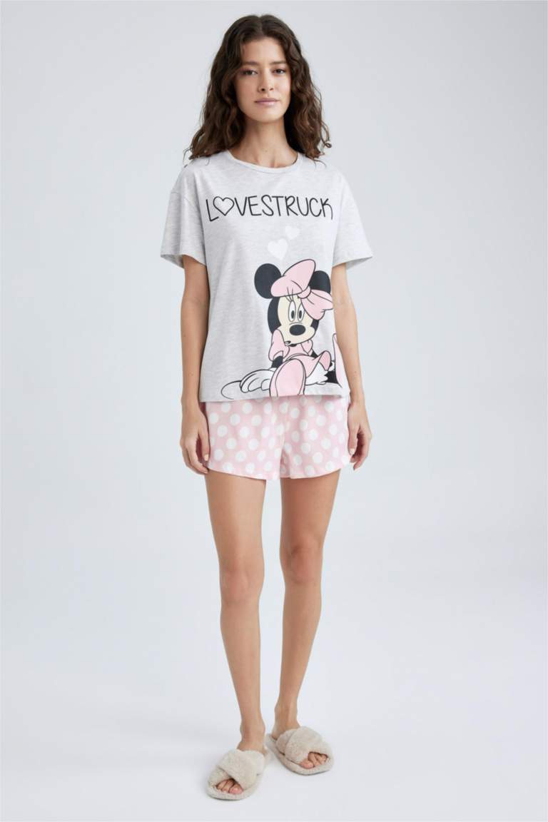 Fall In Love Valentine's Day Disney Mickey & Minnie Regular Fit Pajamas Set