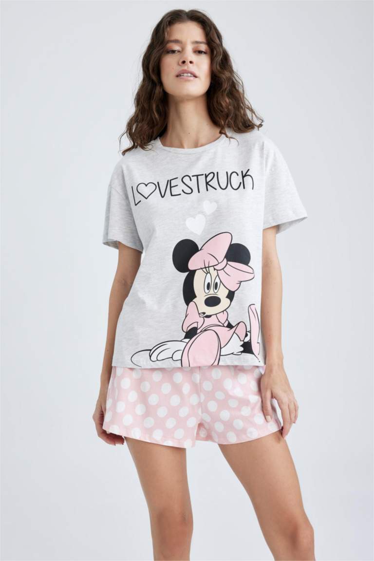 Fall In Love Valentine's Day Disney Mickey & Minnie Regular Fit Pajamas Set