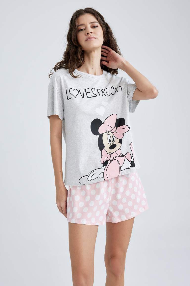 Fall In Love Valentine's Day Disney Mickey & Minnie Regular Fit Pajamas Set
