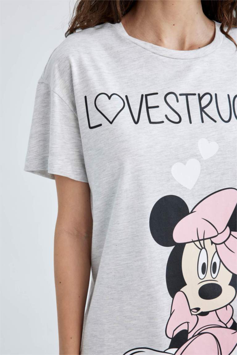 Fall In Love Valentine's Day Disney Mickey & Minnie Regular Fit Pajamas Set