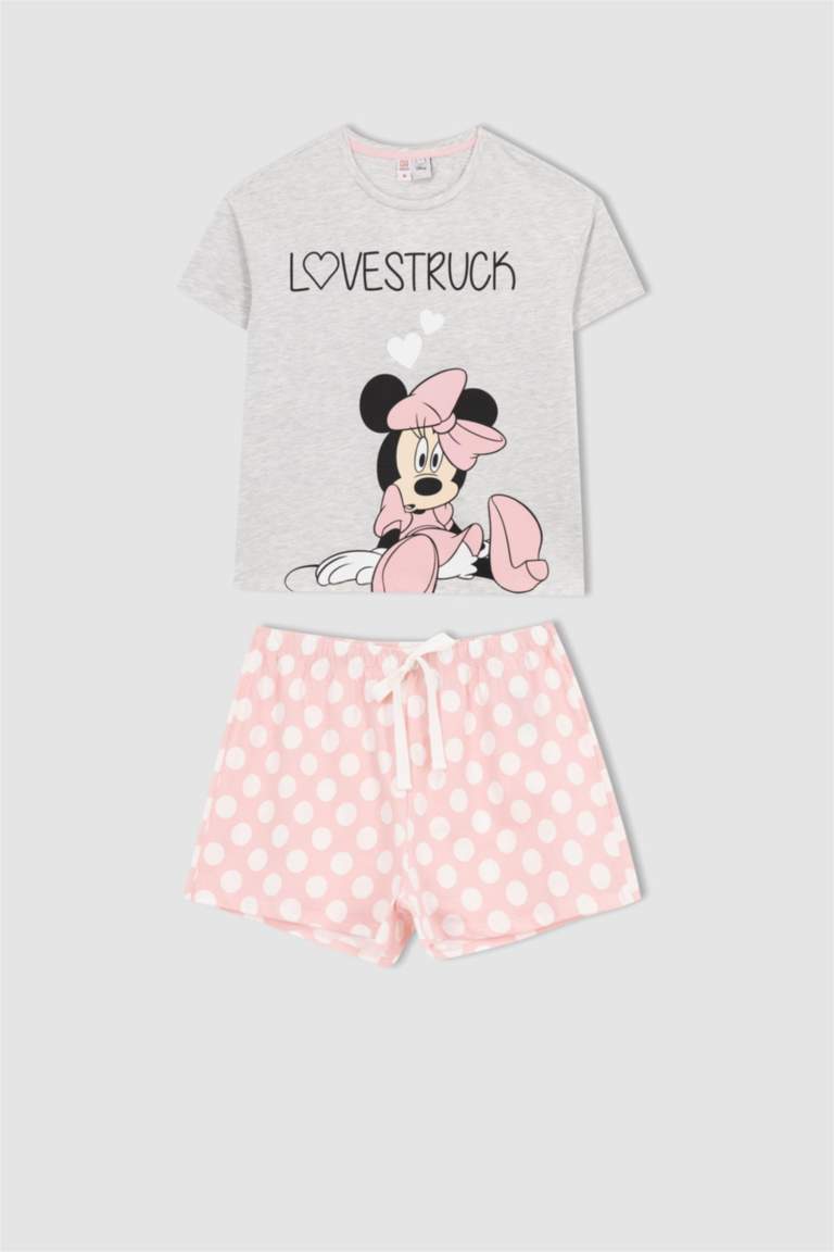 Fall In Love Valentine's Day Disney Mickey & Minnie Regular Fit Pajamas Set