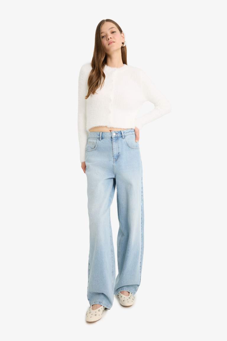 Coool Slim Fit Dar Kesim Bisiklet Yaka Triko Hırka