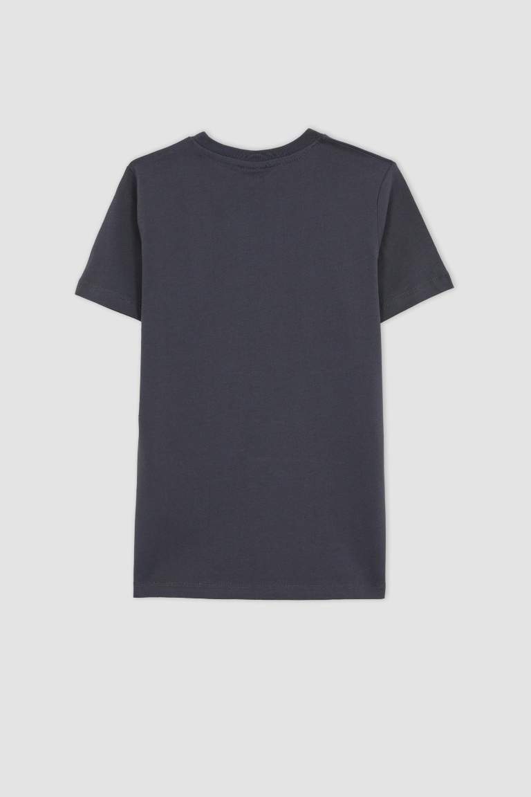 Anthracite BOYS & TEENS Boy Regular Fit Crew Neck Printed