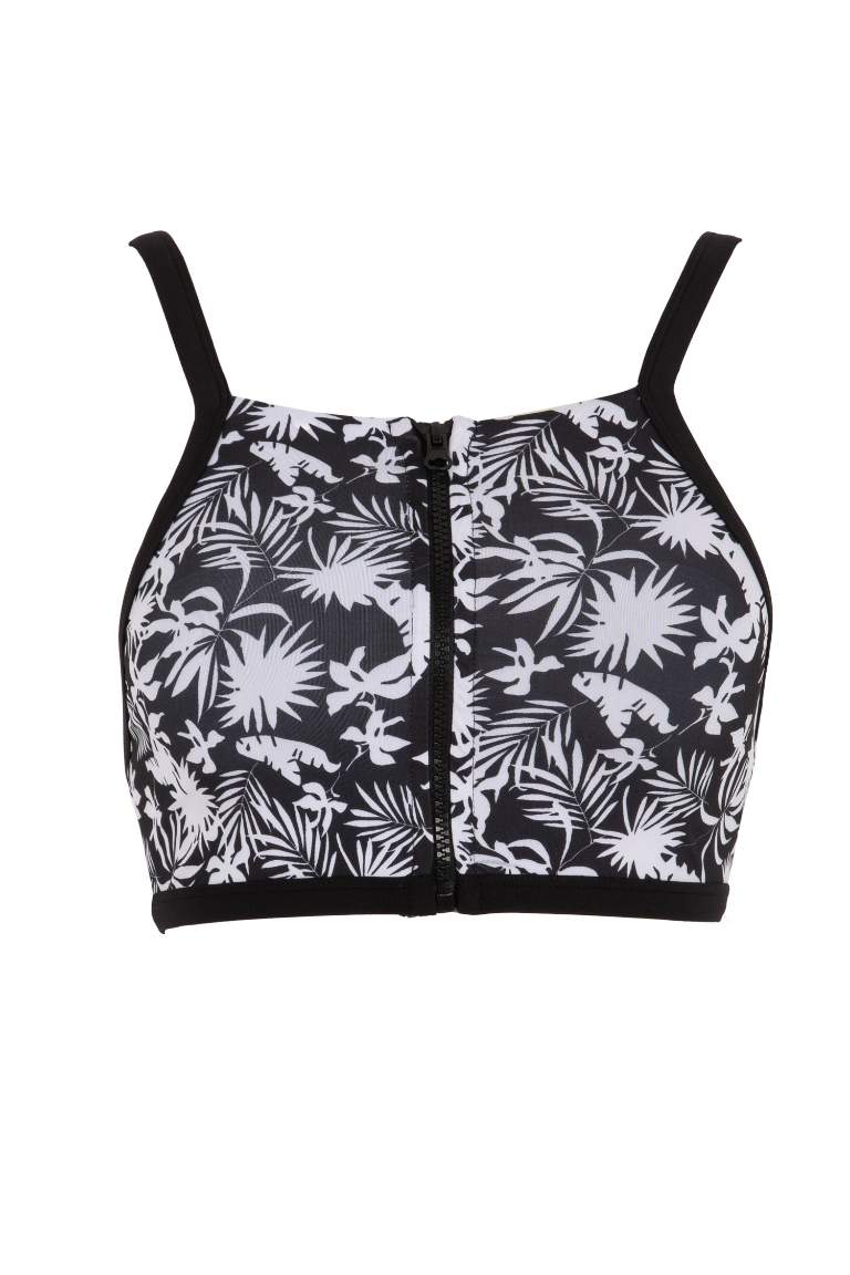 DeFactoFit Patterned Bikini Top