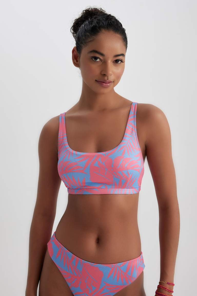DeFactoFit Desenli Bikini Üstü