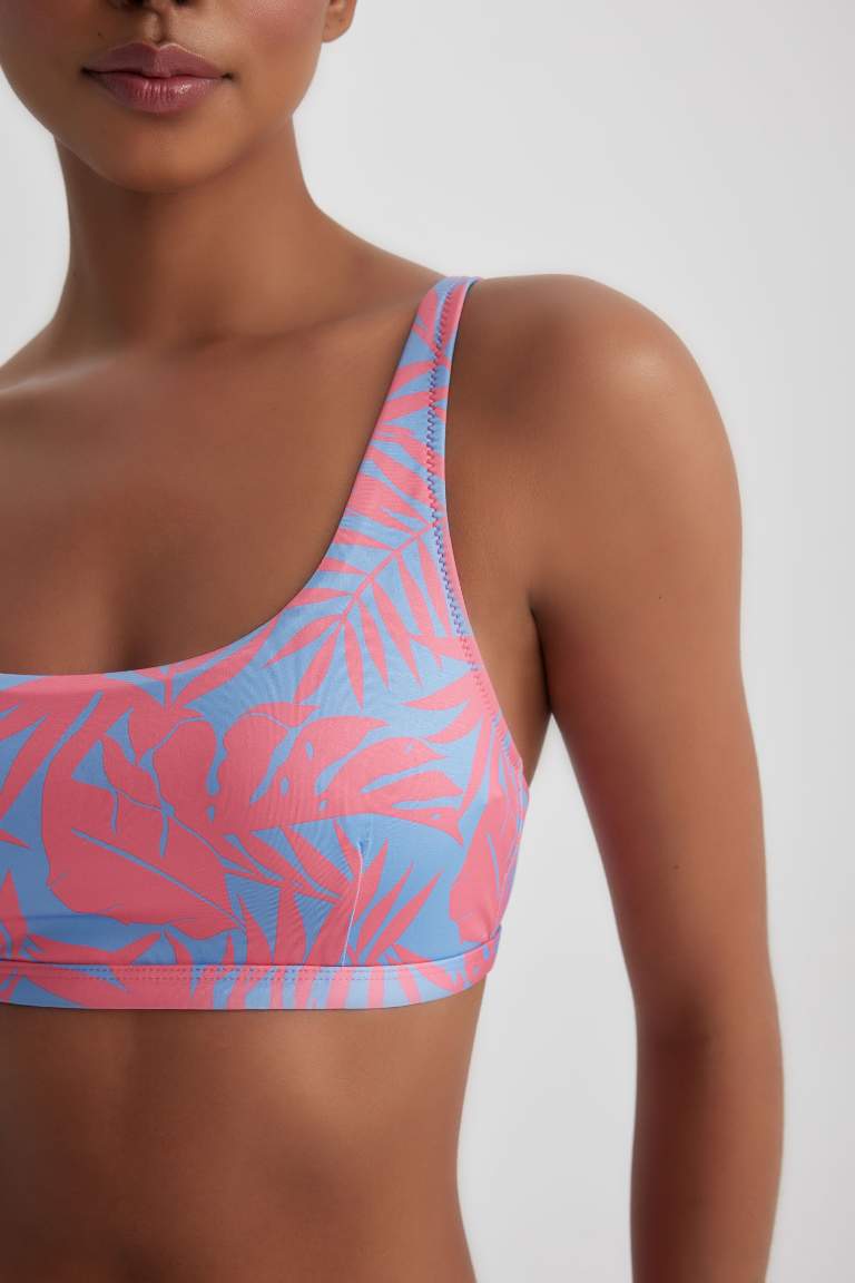 DeFactoFit Desenli Bikini Üstü