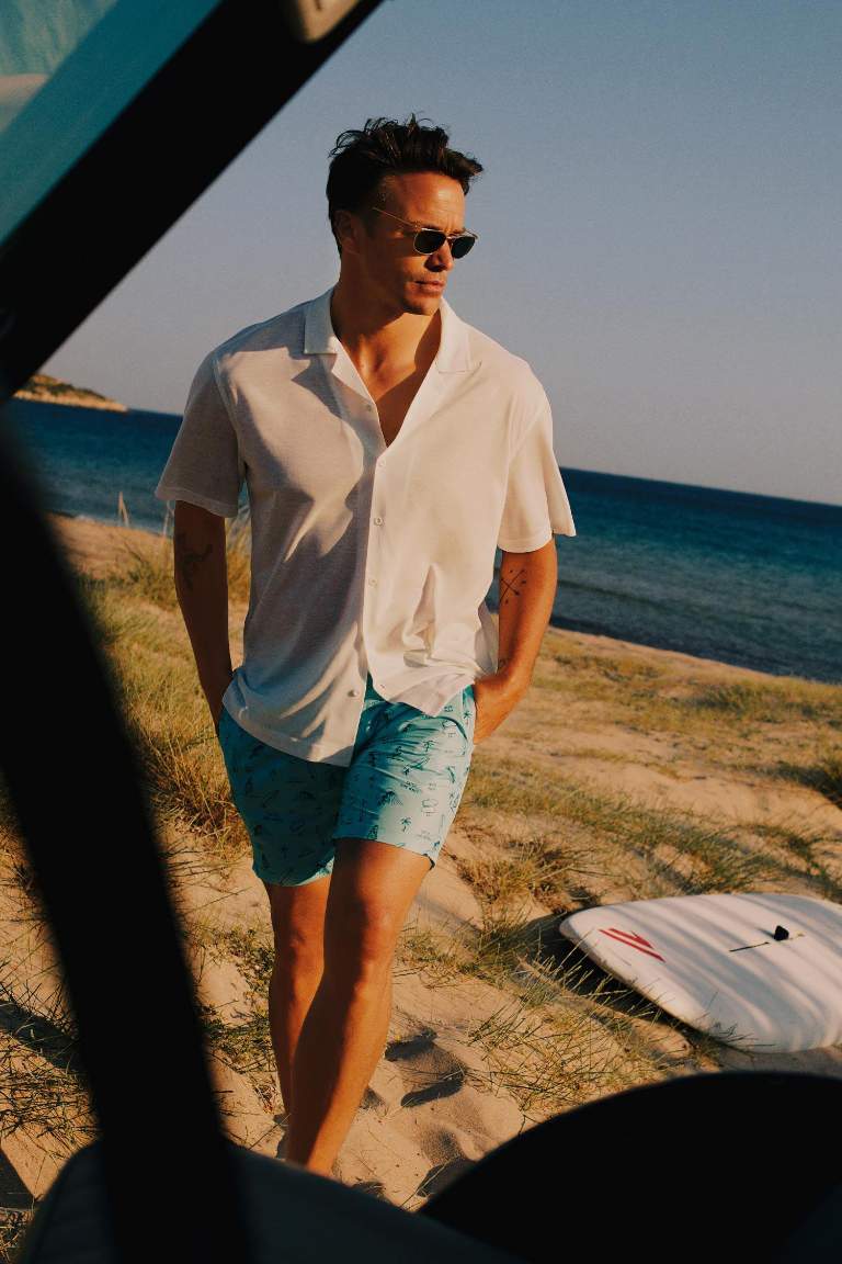 DeFactoFit Oversize Fit Apaş Yaka Sporcu Tişört