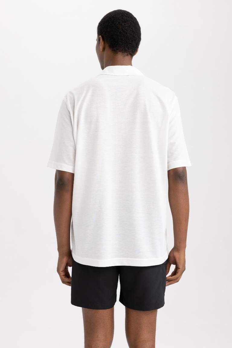 DeFactoFit Oversize Fit Apaş Yaka Sporcu Tişört
