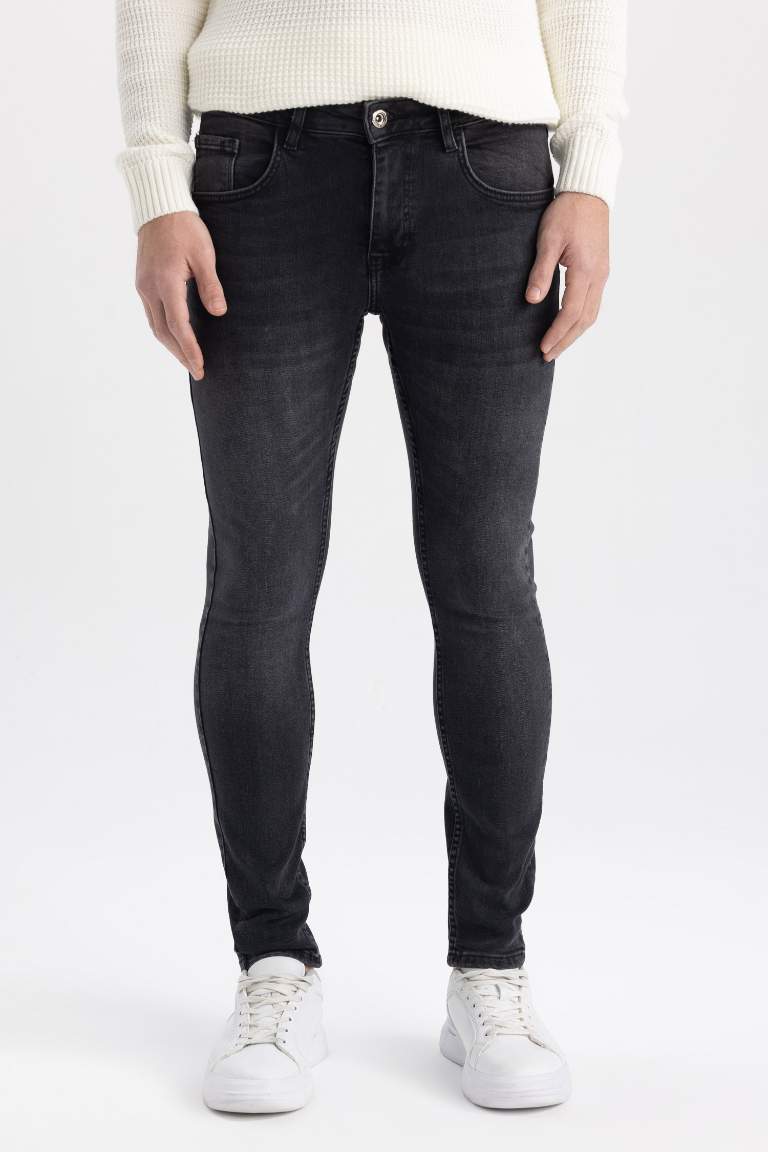 Slim Comfort Fit Normal Bel Dar Paça Jean Pantolon