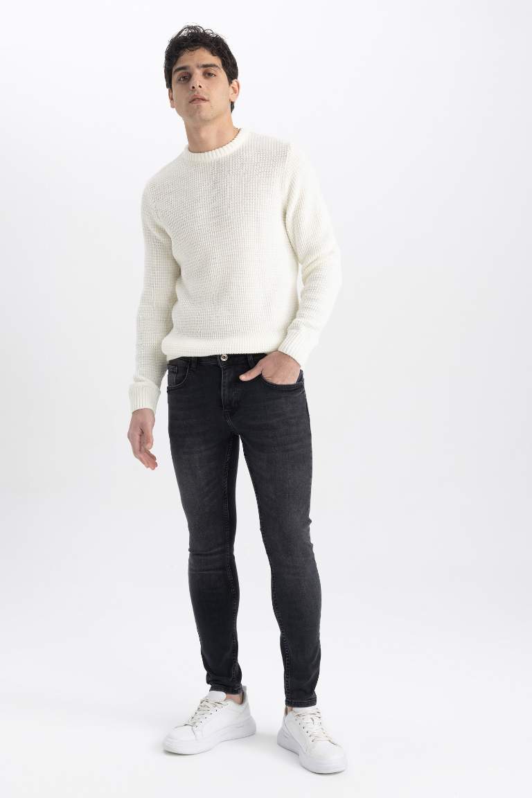 Slim Comfort Fit Normal Bel Dar Paça Jean Pantolon