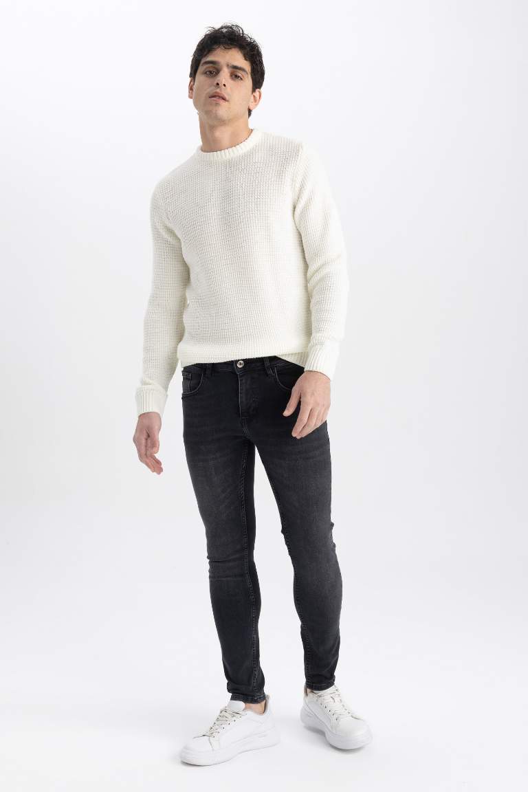 Slim Comfort Fit Normal Bel Dar Paça Jean Pantolon