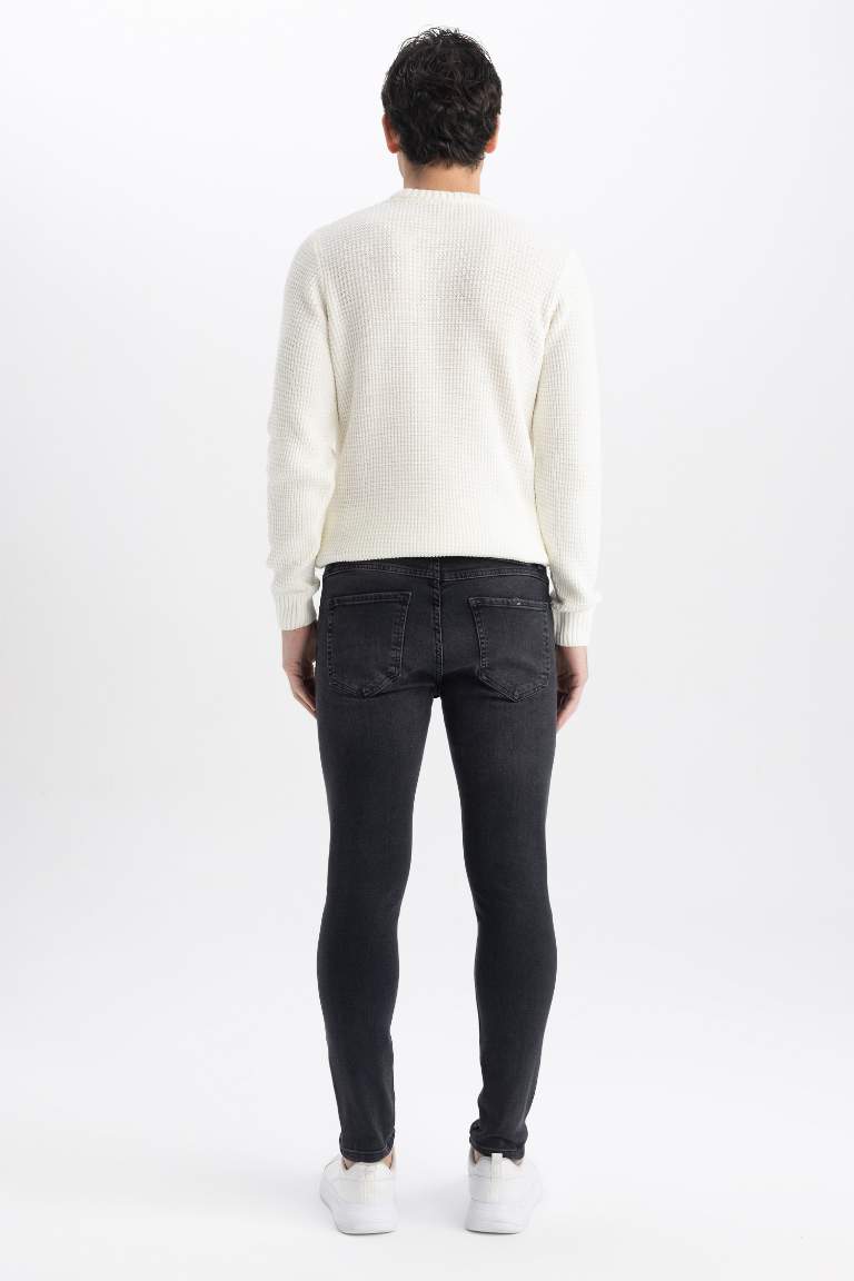 Slim Comfort Fit Normal Bel Dar Paça Jean Pantolon
