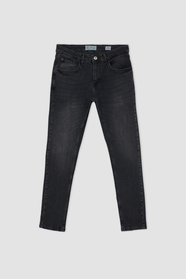 Slim Comfort Fit Normal Bel Dar Paça Jean Pantolon
