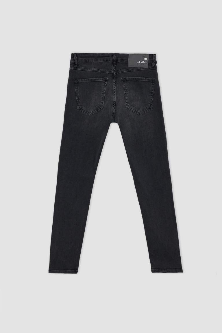 Slim Comfort Fit Normal Bel Dar Paça Jean Pantolon