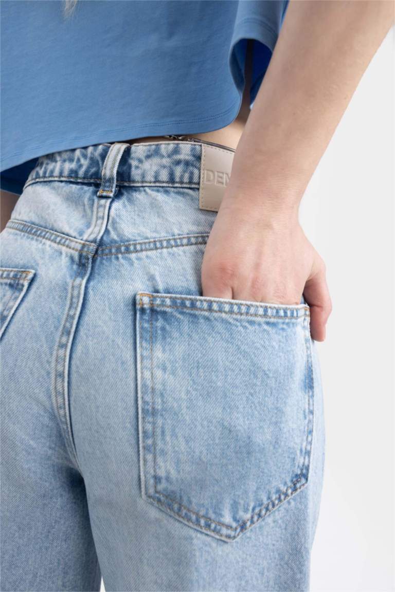 DeFacto X Wiser Wash 90's Wide Leg Jean %100 Pamuk Pantolon