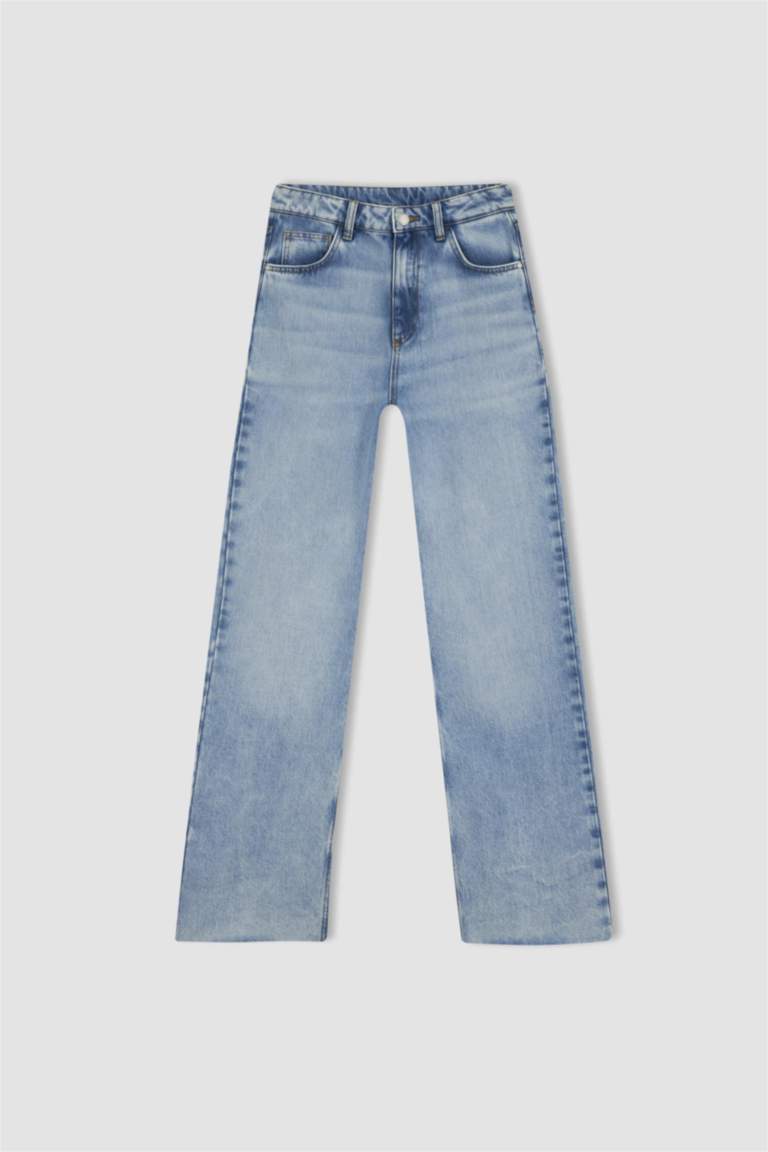 DeFacto X Wiser Wash 90's Wide Leg Jean %100 Pamuk Pantolon