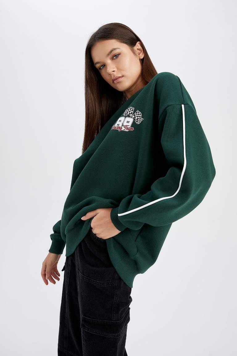 Coool Oversize Fit Kalın Sweatshirt
