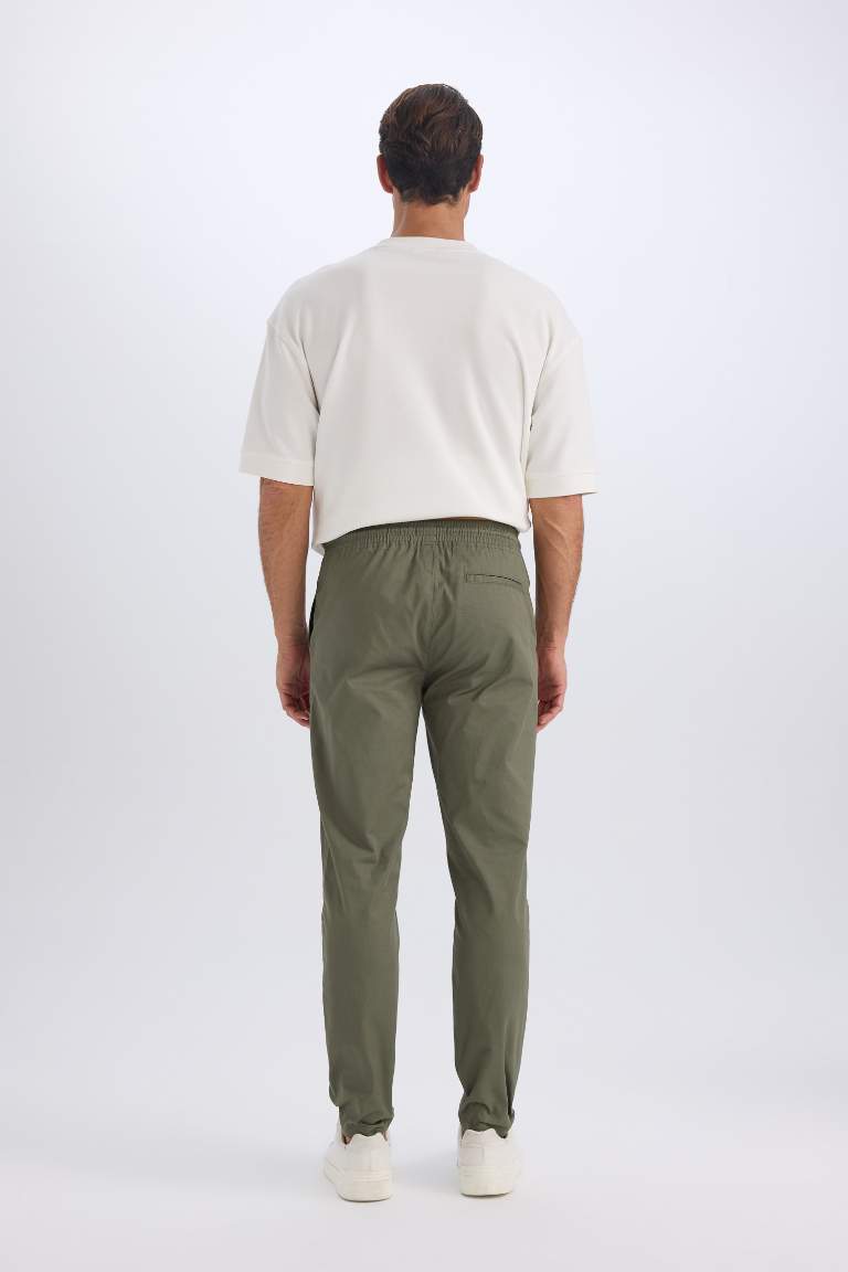 jogger Super Skinny Hem Gabardine Trousers